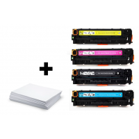 CMYK sada HP 131A (CF210A/ CF211A/ CF212A/ CF213A) + kancelársky papier A4 ZADARMO - kompatibilný