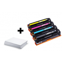 Multipack HP 128A (CE320A/ CE321A/ CE322A/ CE323A) C/M/Y/K - kompatibilný + kancelársky papier A4 zadarmo