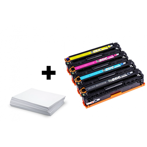 Multipack HP 128A (CE320A/ CE321A/ CE322A/ CE323A) C/M/Y/K - kompatibilný + kancelársky papier A4 zadarmo