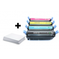 CMYK sada HP 507A (CE400A/ CE401A/ CE402A/ CE403A) + kancelársky papier A4 ZADARMO - kompatibilný