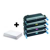 CMYK sada HP CB400A/ CB401A/ CB402A/ CB403A + kancelársky papier A4 ZADARMO - kompatibilný
