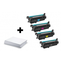 CMYK sada HP CE260A / CE261A / CE262A / CE263A + kancelársky papier A4 ZADARMO - kompatibilný