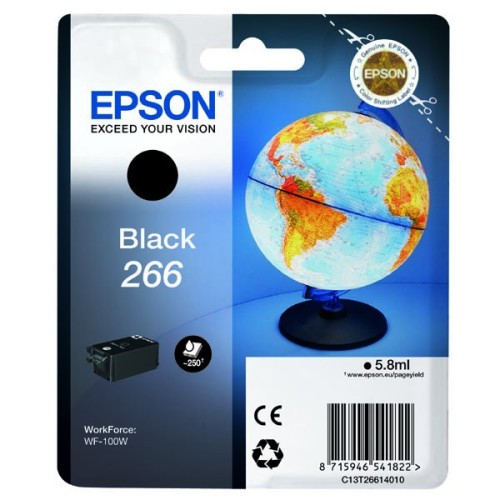Epson 266 (C13T26614010) PREMIUM black - originál