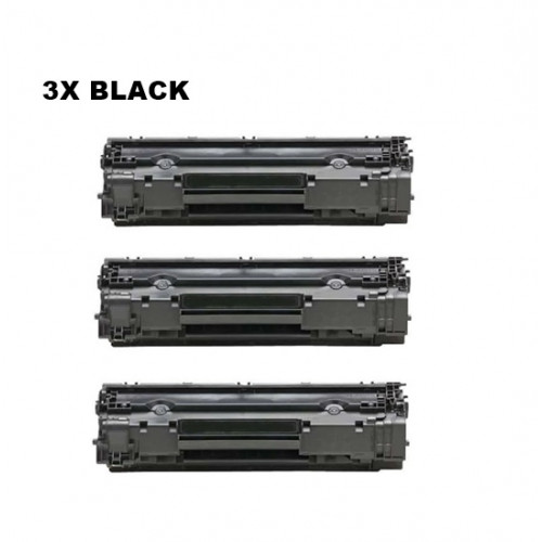 Sada 3 x HP 35A (CB435A) black - kompatibilný