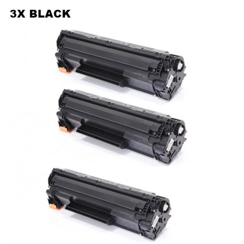 Sada 3 x HP 36A (CB436A) black - kompatibilný