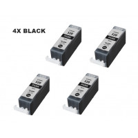 Sada 4 x Canon PGI-520Bk - kompatibilný