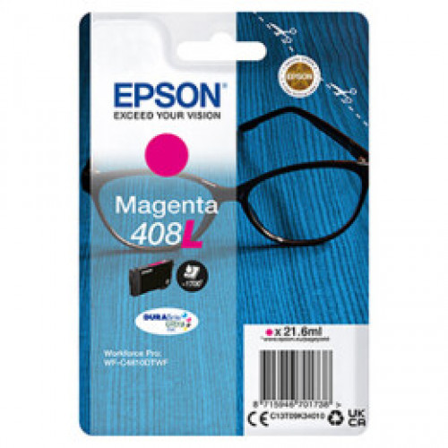Epson 408L (C13T09K34010) magenta - originálny Epson 408L (C13T09K34010) magenta - originálny