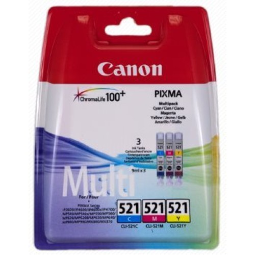 Canon CLI-521 CMY Pack - originálny
