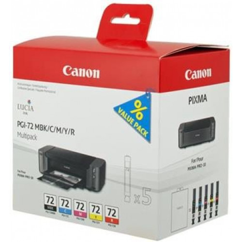 Canon PGI-72 MBK/C/M/Y/R Pack - originálny Canon PGI-72 MBK/C/M/Y/R Pack - originálny